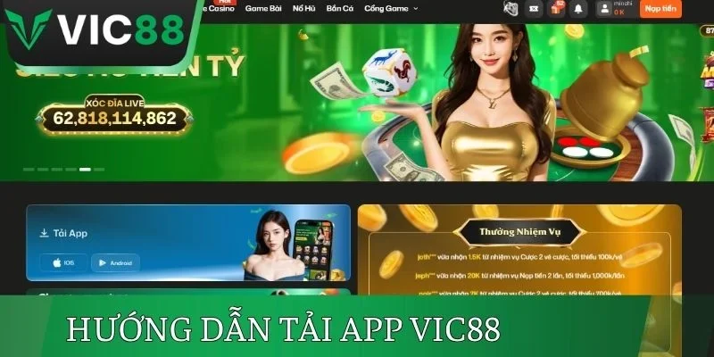 Hướng dẫn tải app VIC88 cho người mới