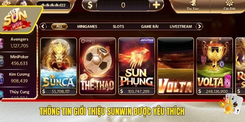 Thông tin giới thiệu SUNWIN được yêu thích